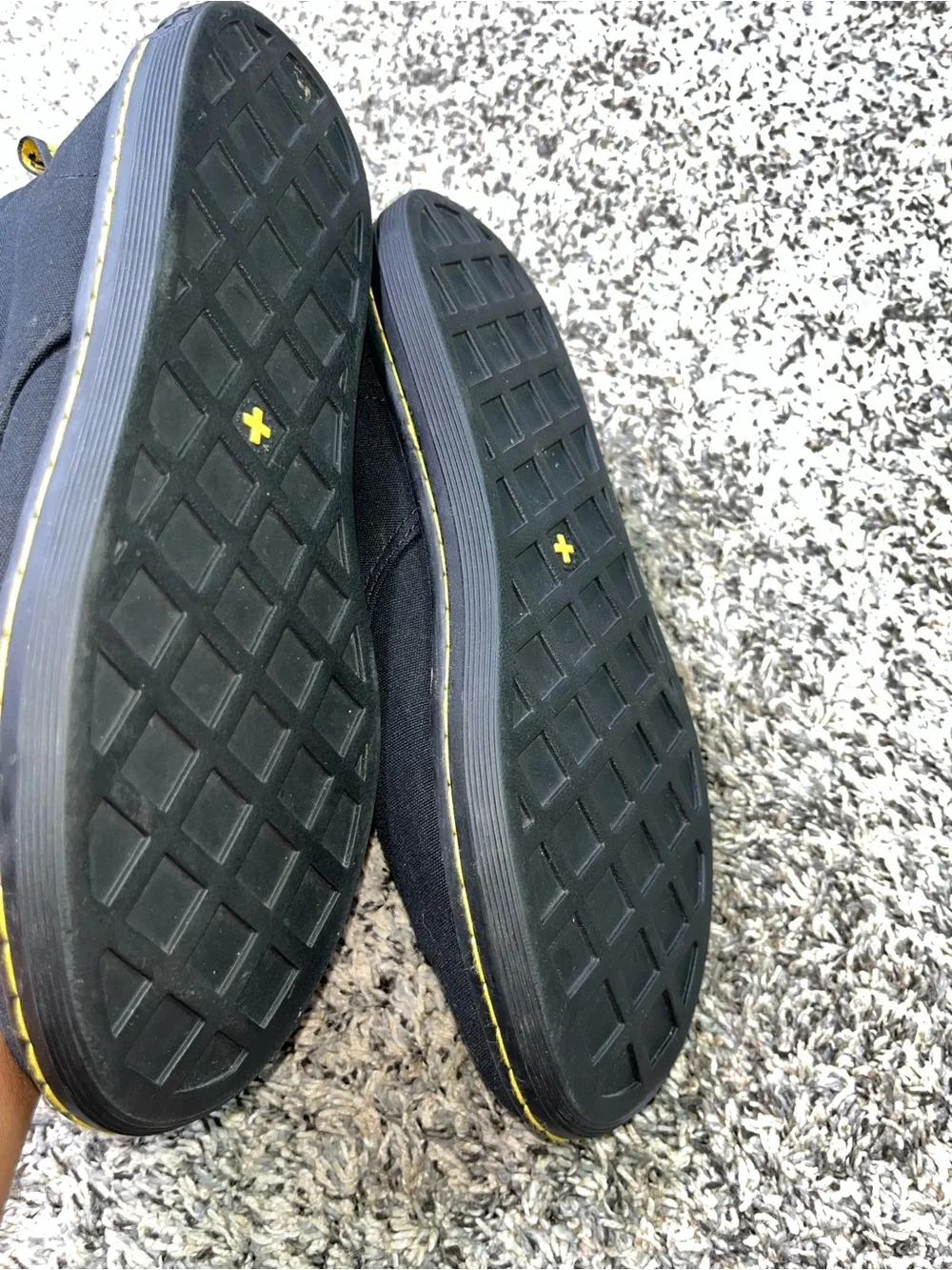 Dr. Martens Men’s Black Canvas Lace-Up Sneakers US 8 UK 7 EU 41 Rubber